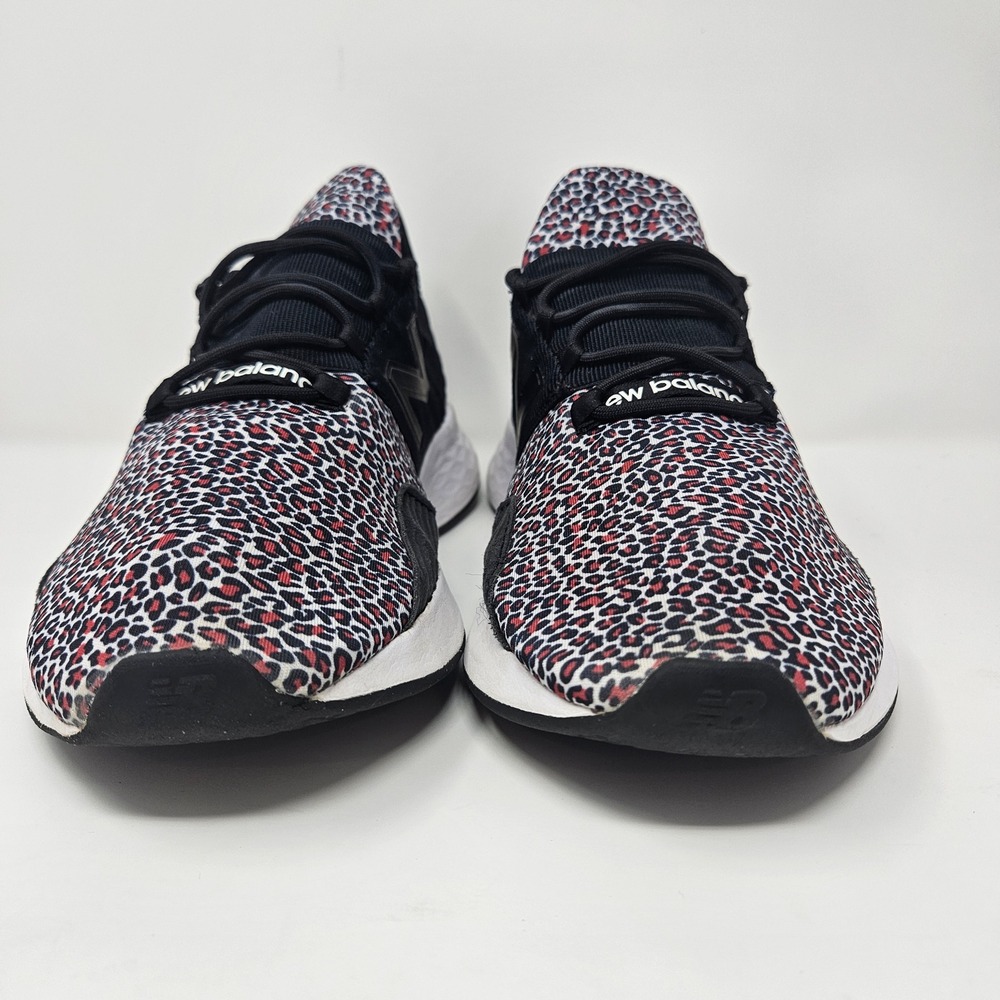 New Balance Fresh Foam Roav V1 Women 11 Leopard Print Black Running Shoes - Picture 3 of 12